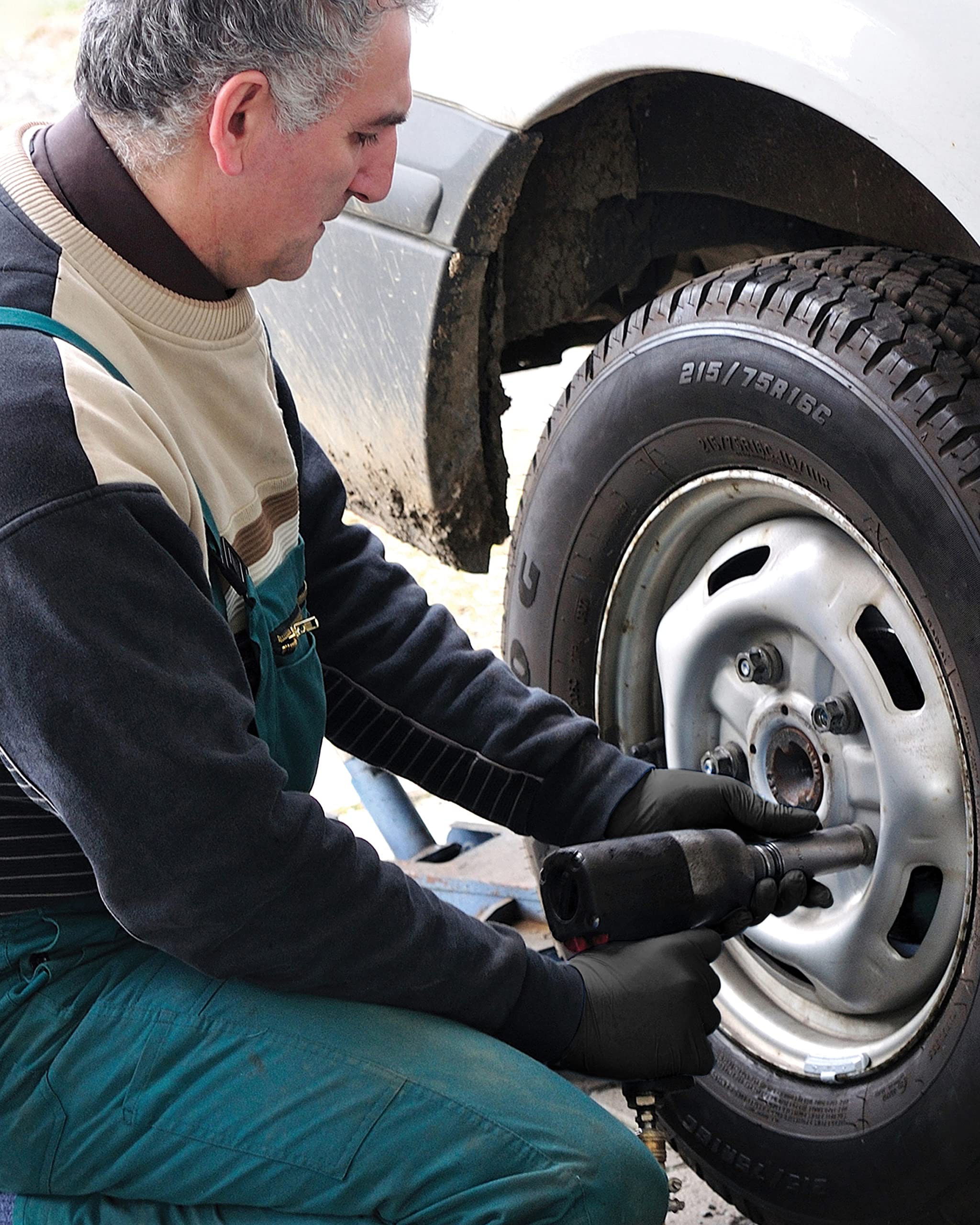 Gloves worn on hand during professional tasks
