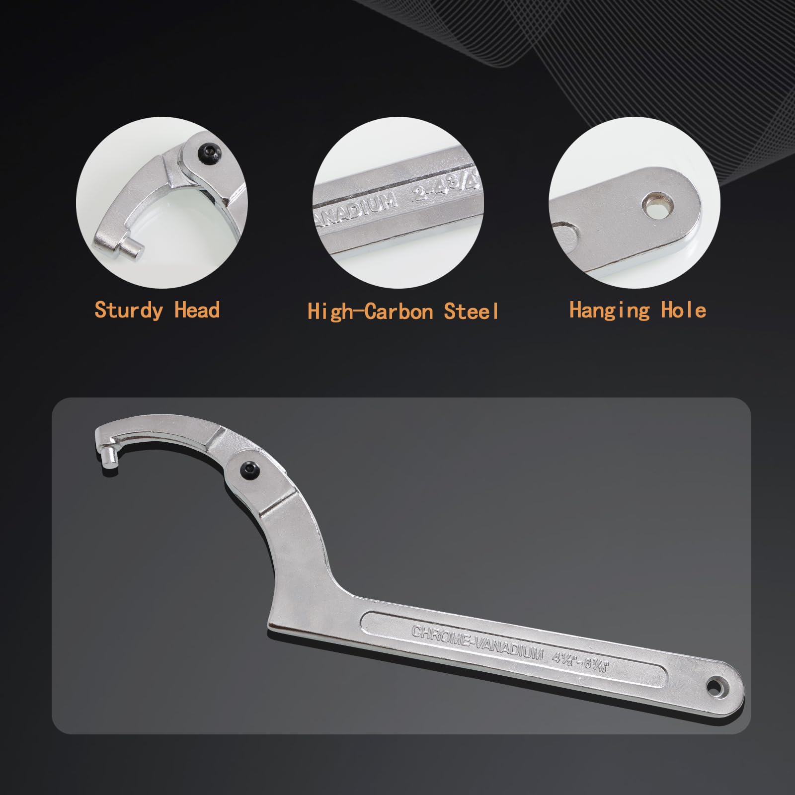 ATNHYING 3/4 to 6-1/10 inch spanner range for pipes and suspension parts