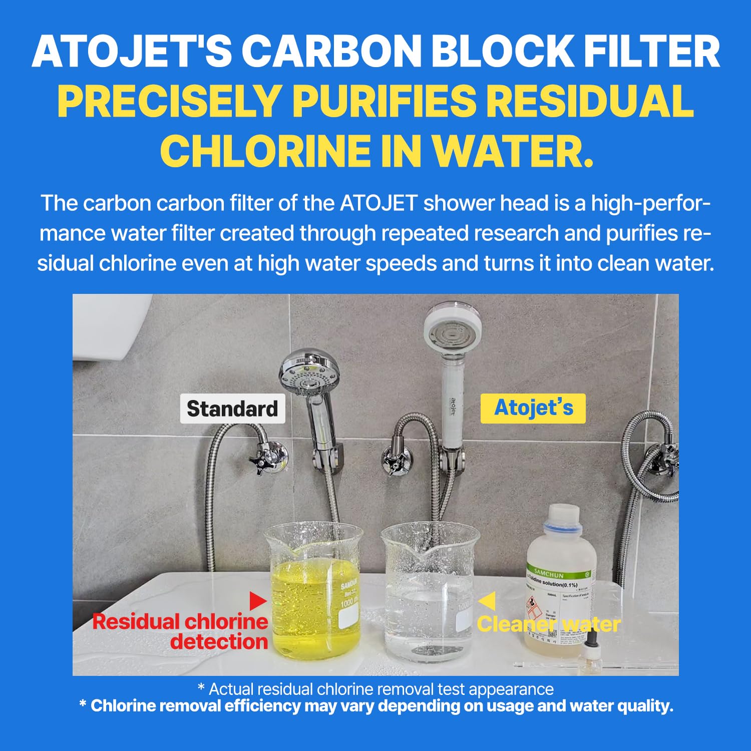 ATOJET AJ8200MC-SNG-1 in-use under running water for a smooth feel