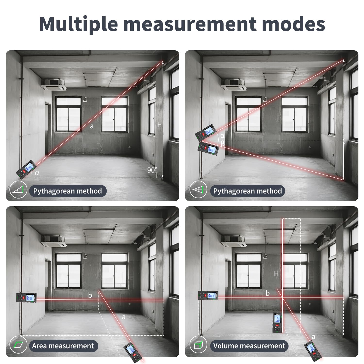atolla laser measuring tool 196ft range enables long-distance checks