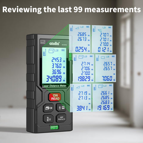 atolla laser measuring tool Pythagorean mode for diagonal calculations