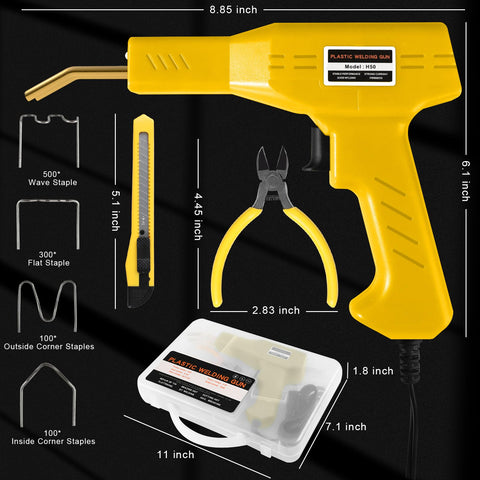 ATOLS plastic welder for bumper repair and automotive plastics.