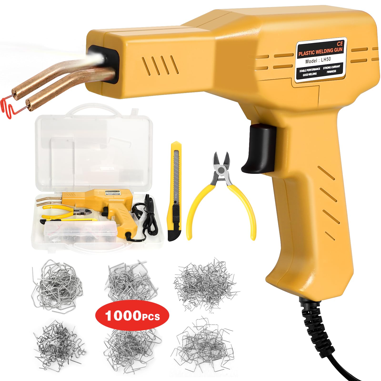 ATOLS plastic welder front view for easy handling and quick repairs.