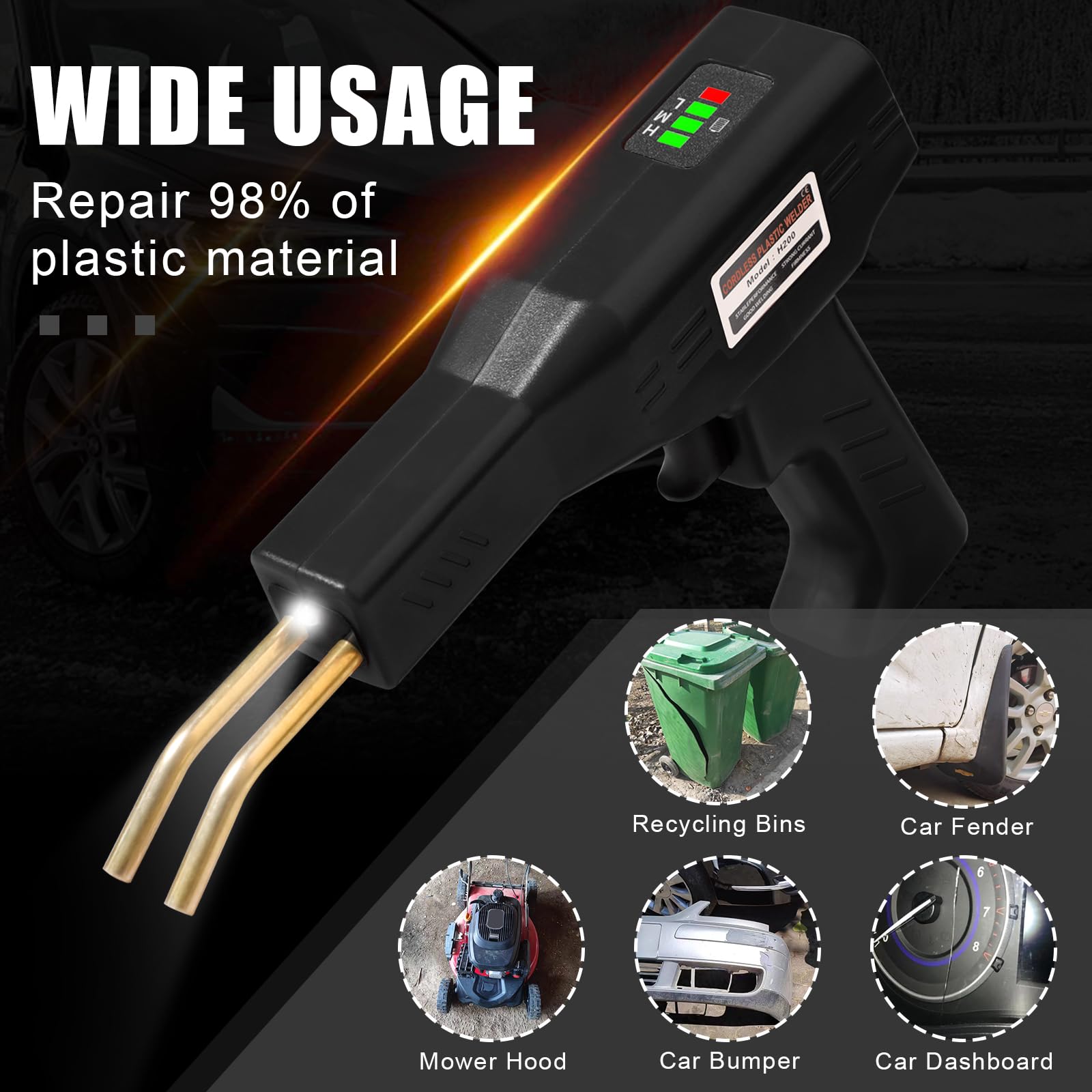 Rapid heating to 1380°F for quick plastic bonding with ATOLS welder