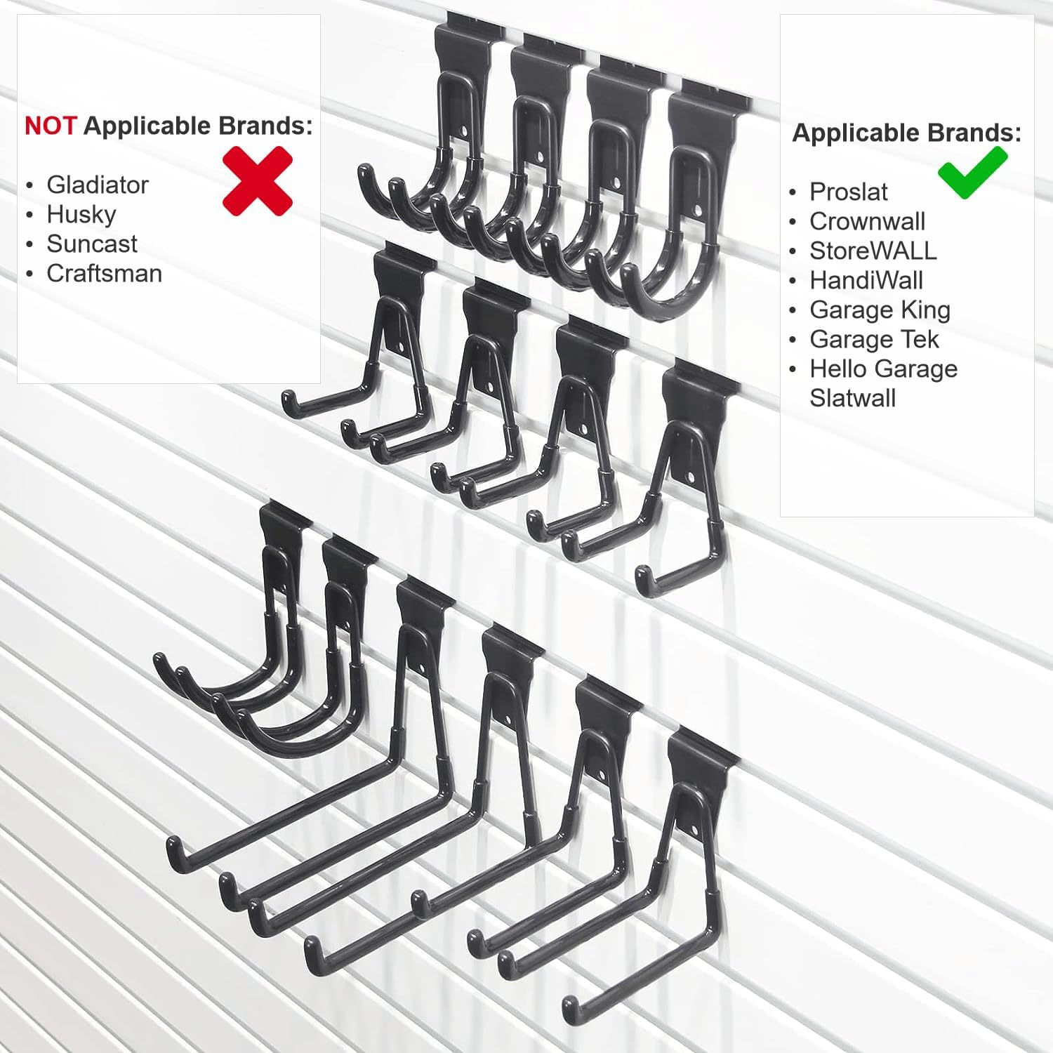 ATOOLA large U hook supports heavier equipment like rakes