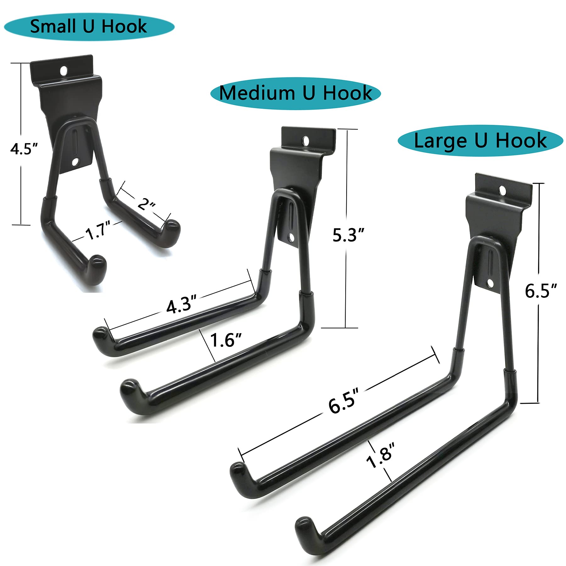 ATOOLA slatwall hooks quick install on compatible panels