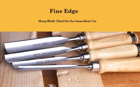 ATOPLEE wood chisel 25mm blade for wide bevels.