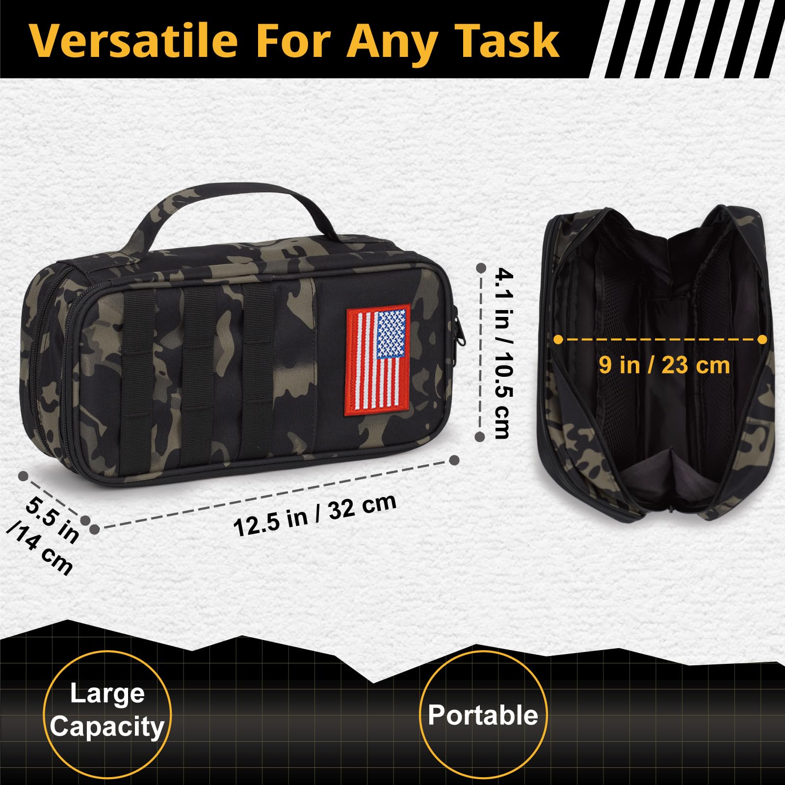 ATRIPACK bag sturdy carry handle for comfortable transport between sites.