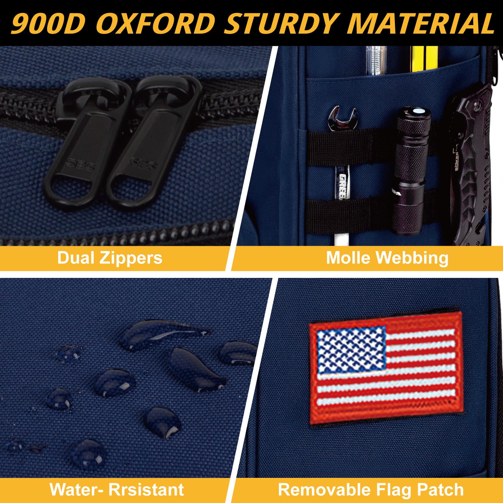 ATRIPACK bag features 900D water-resistant exterior protects tools in challenging conditions