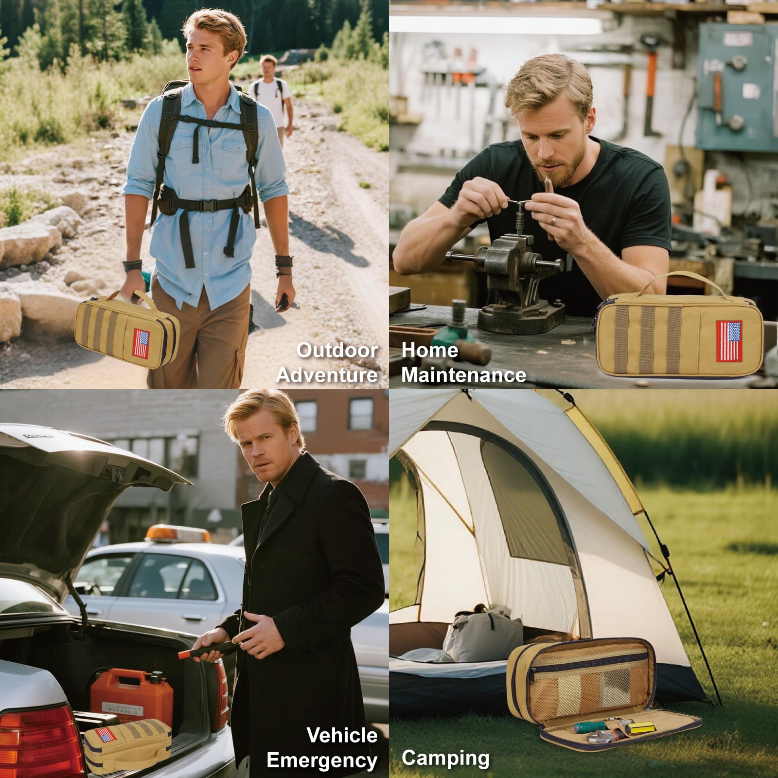 ATRIPACK tool bag showing MOLLE strap front for versatile attachment