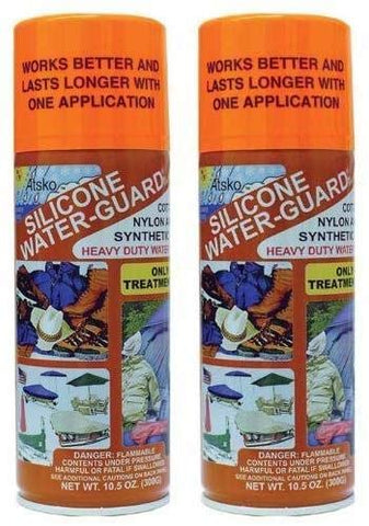 Atsko Silicone Water-Guard pack of 2 cans protects outdoor gear from water and stains