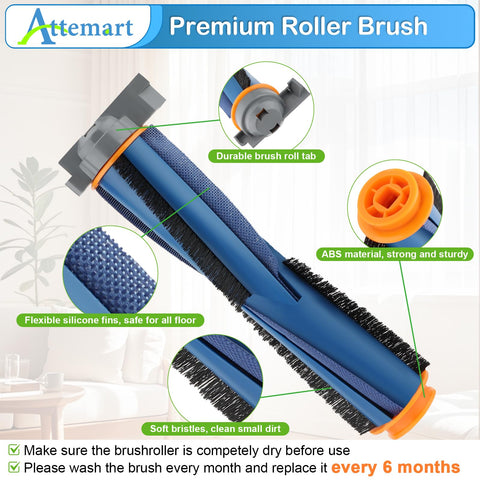 Attemart RV2310 side brush set ready for replacement and edge cleaning.