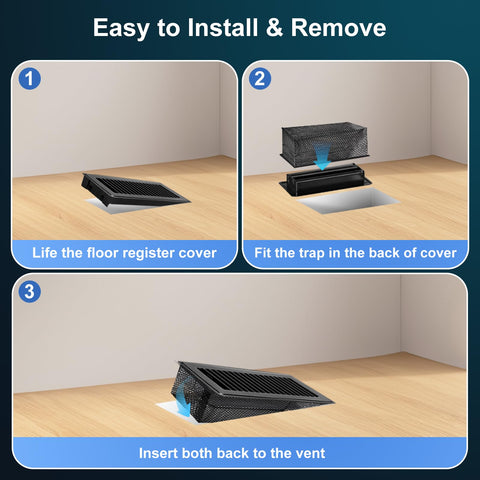 Attramite 4x10-inch fit adapts to standard floor registers