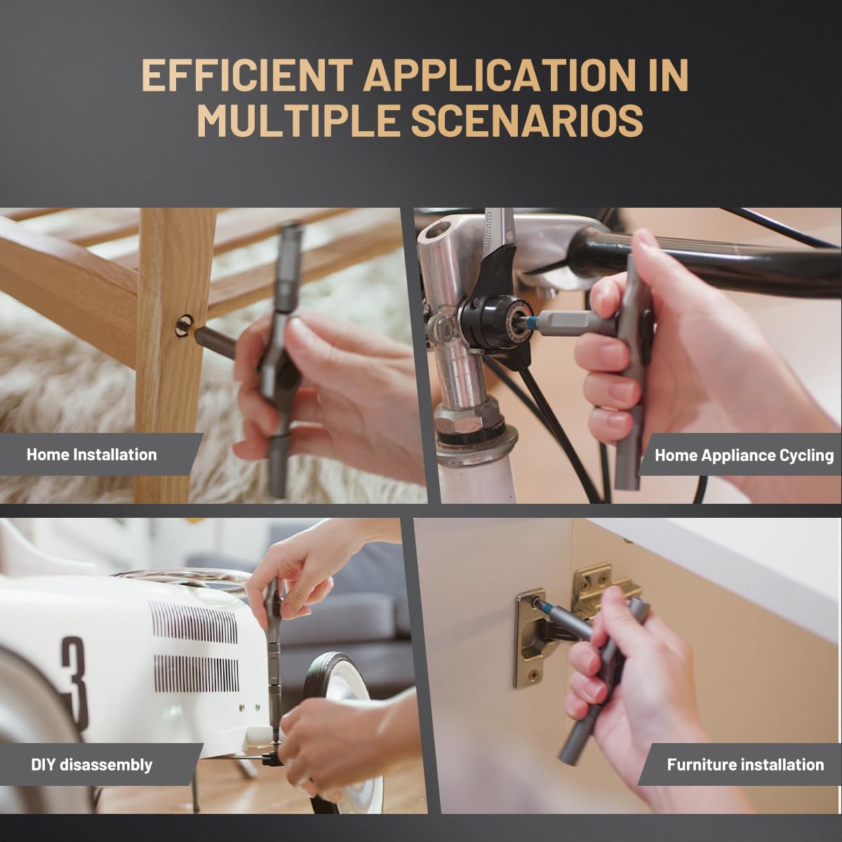 ATuMan 58-tooth ratchet enables smooth forward and reverse operation