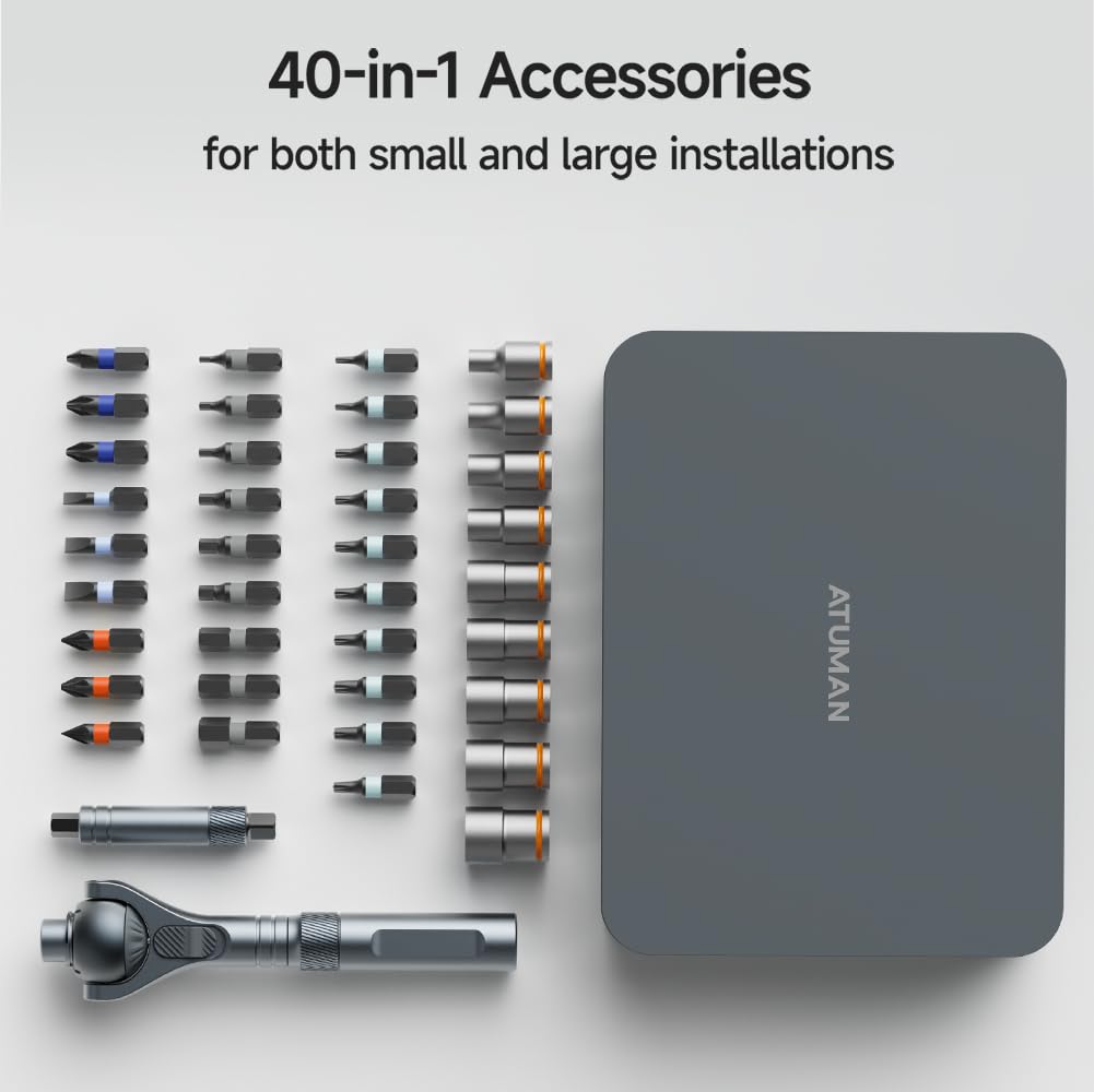 ATuMan 8-in-1 smart combinations switch between screwdriver and wrench modes.