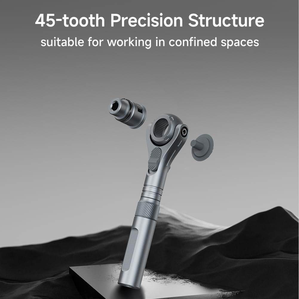 ATuMan detachable rod adds reach for difficult-to-reach screws.