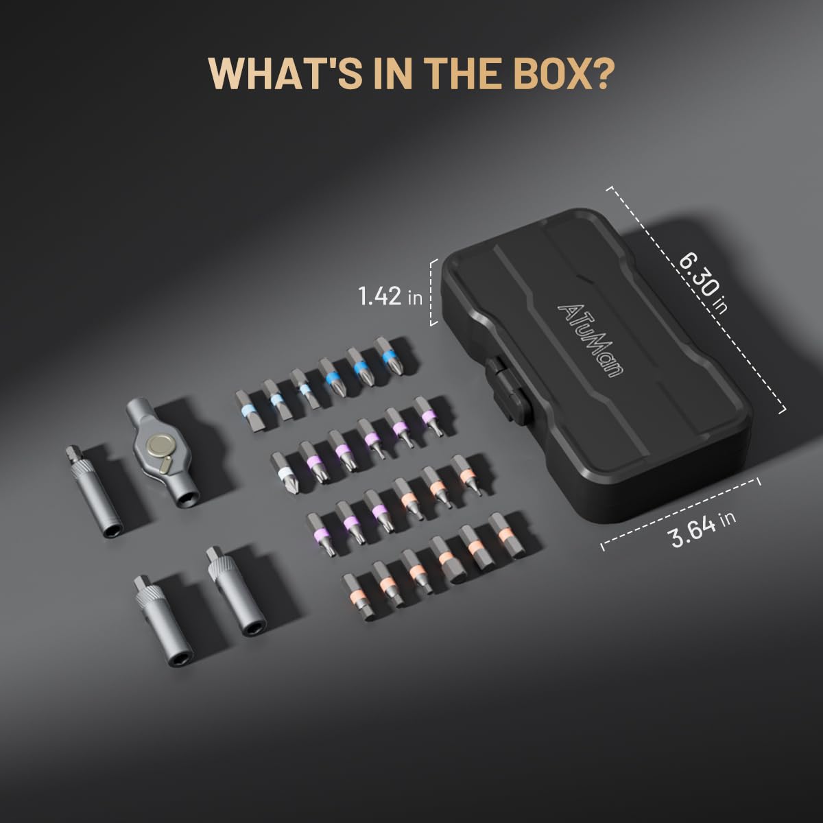 ATuMan electronics repair with varied bit heads
