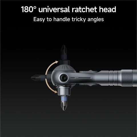 ATuMan magnetic extendable handle provides secure grip for deep screws.
