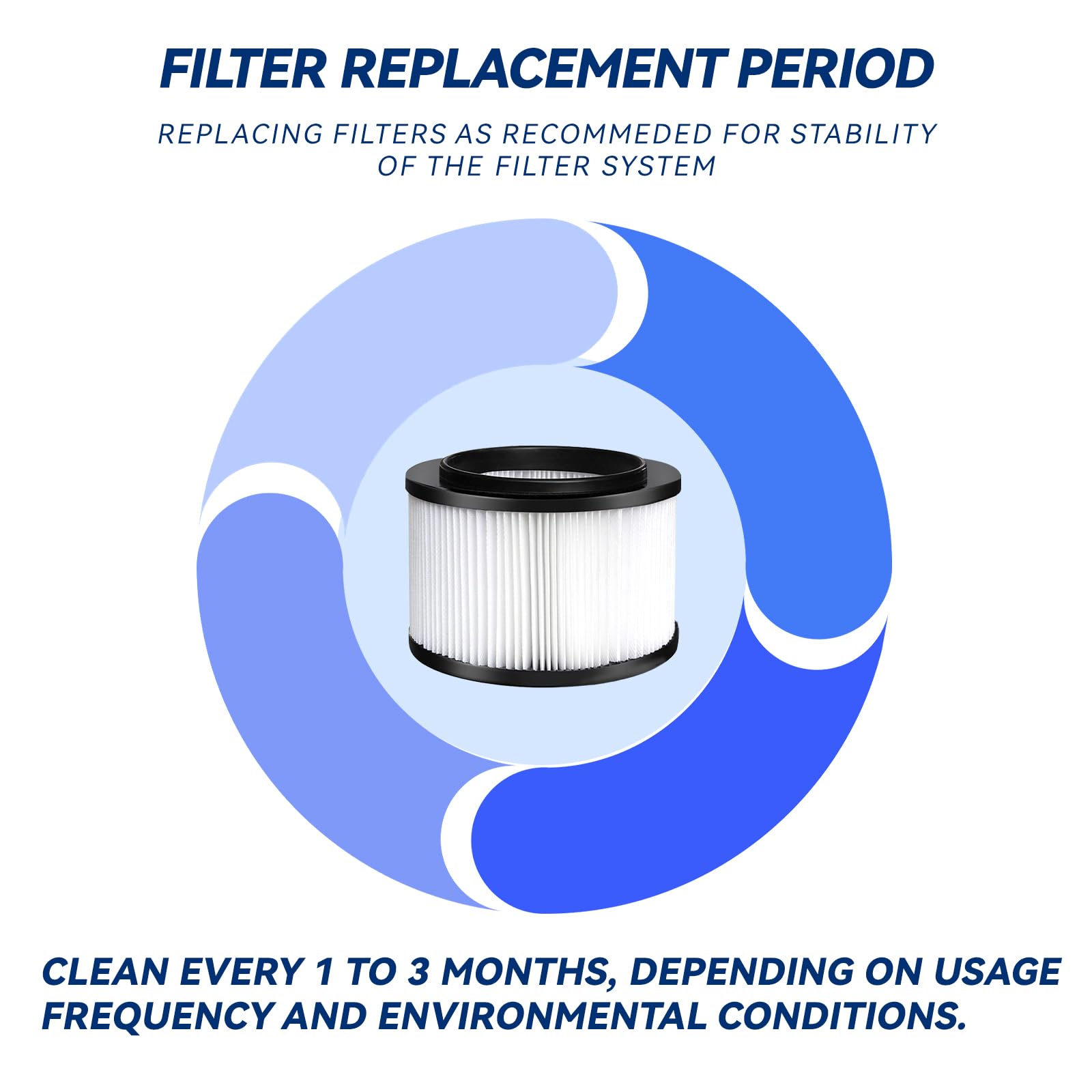 ATXKXE 17810 filter shown for wet/dry workshop use