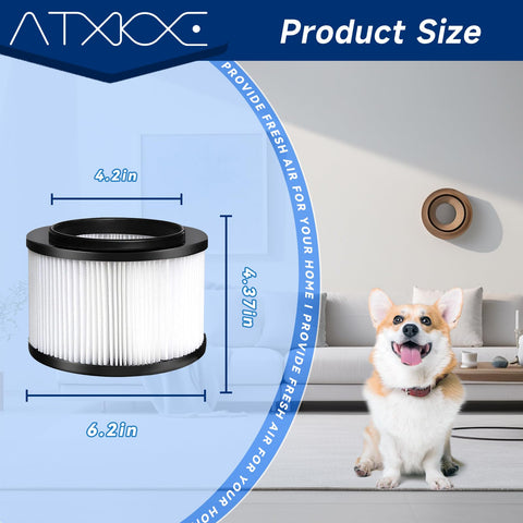 ATXKXE 17810 dual-pack filter in packaging for 3-4 gallon vacuums