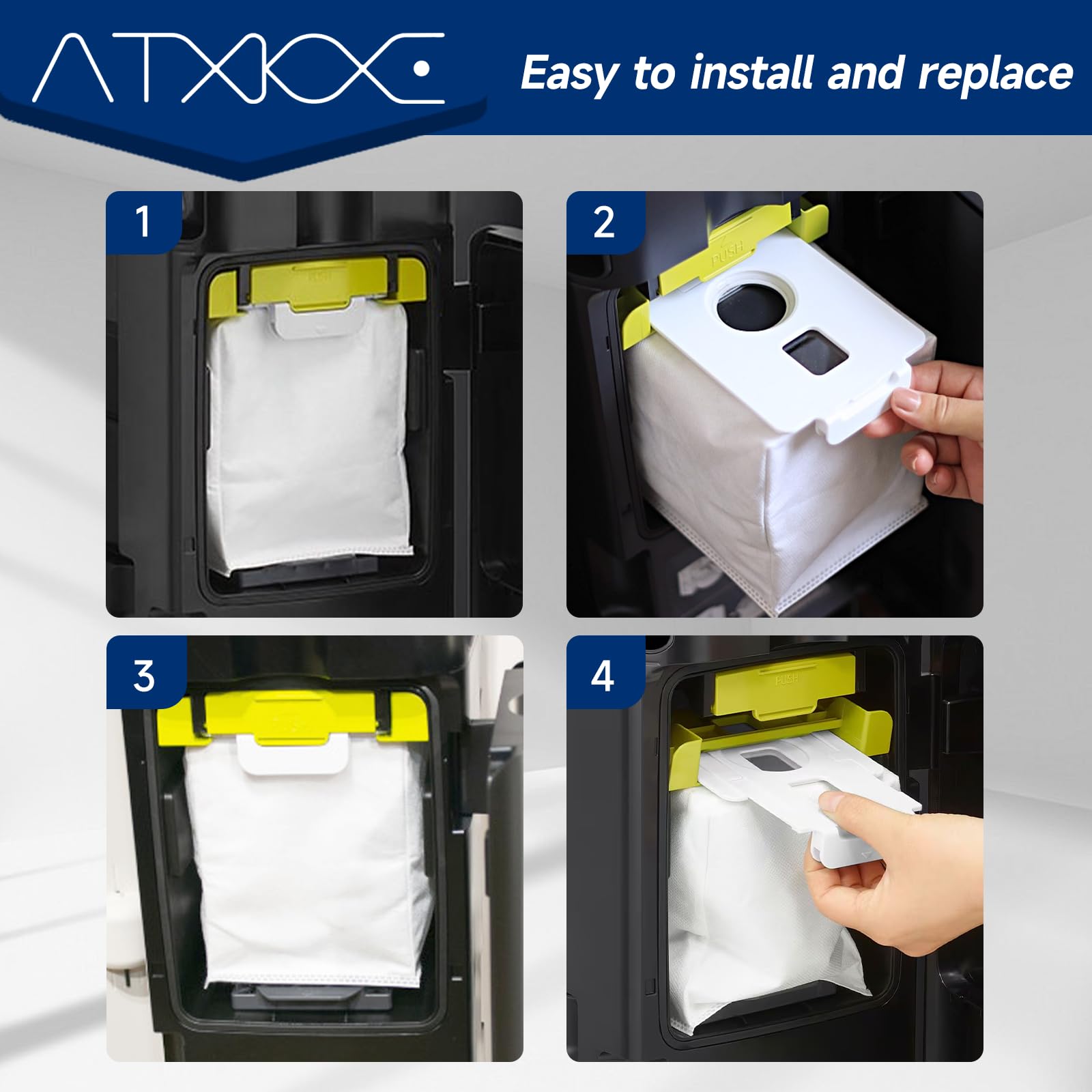 ATXKXE 12-pack dust bags help maintain vacuum performance with less mess