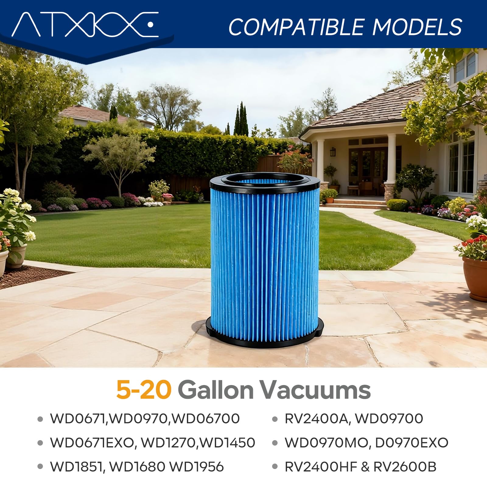 ATXKXE Vf5000 pre-filters pack enhances filtration and longevity