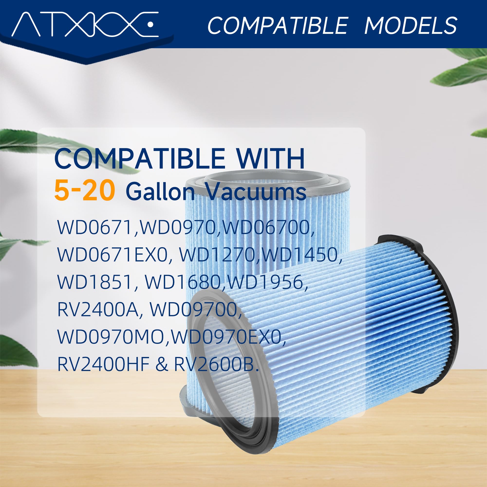 ATXKXE VF5000 compatible with RIDGID models for efficient dust pickup
