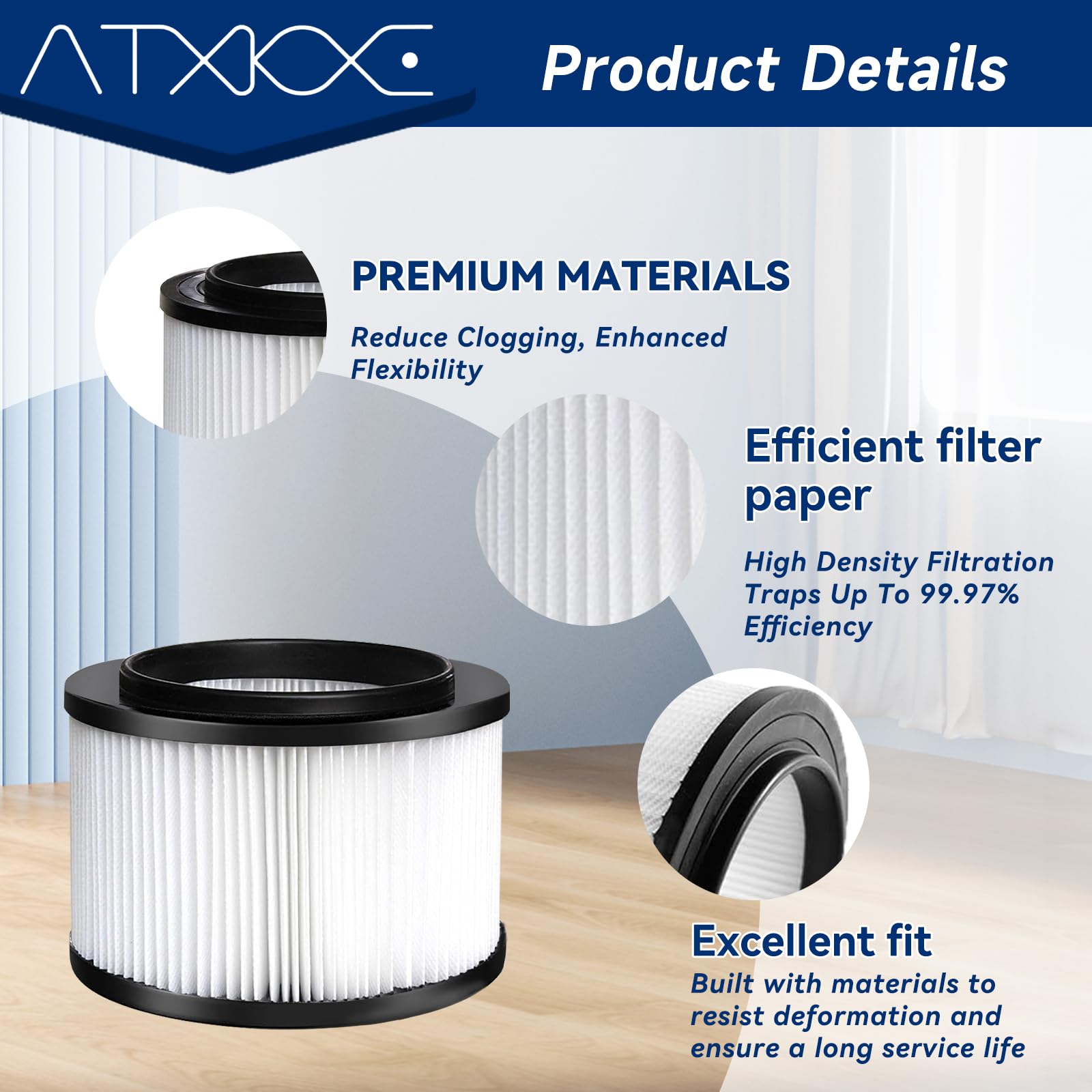 ATXKXE 17810 filter being washed under running water