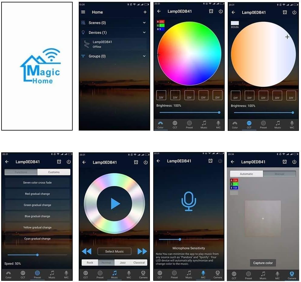 Aubric offers 16 million colors and programmable scenes