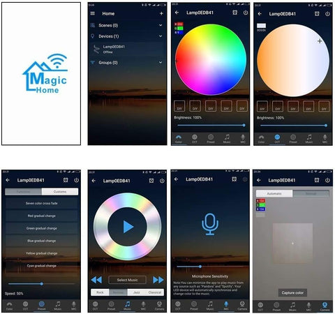 Aubric offers 16 million colors and programmable scenes