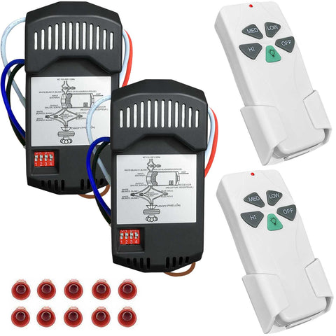 Aubric universal remote kit with light dimmer upgrades ceiling fans