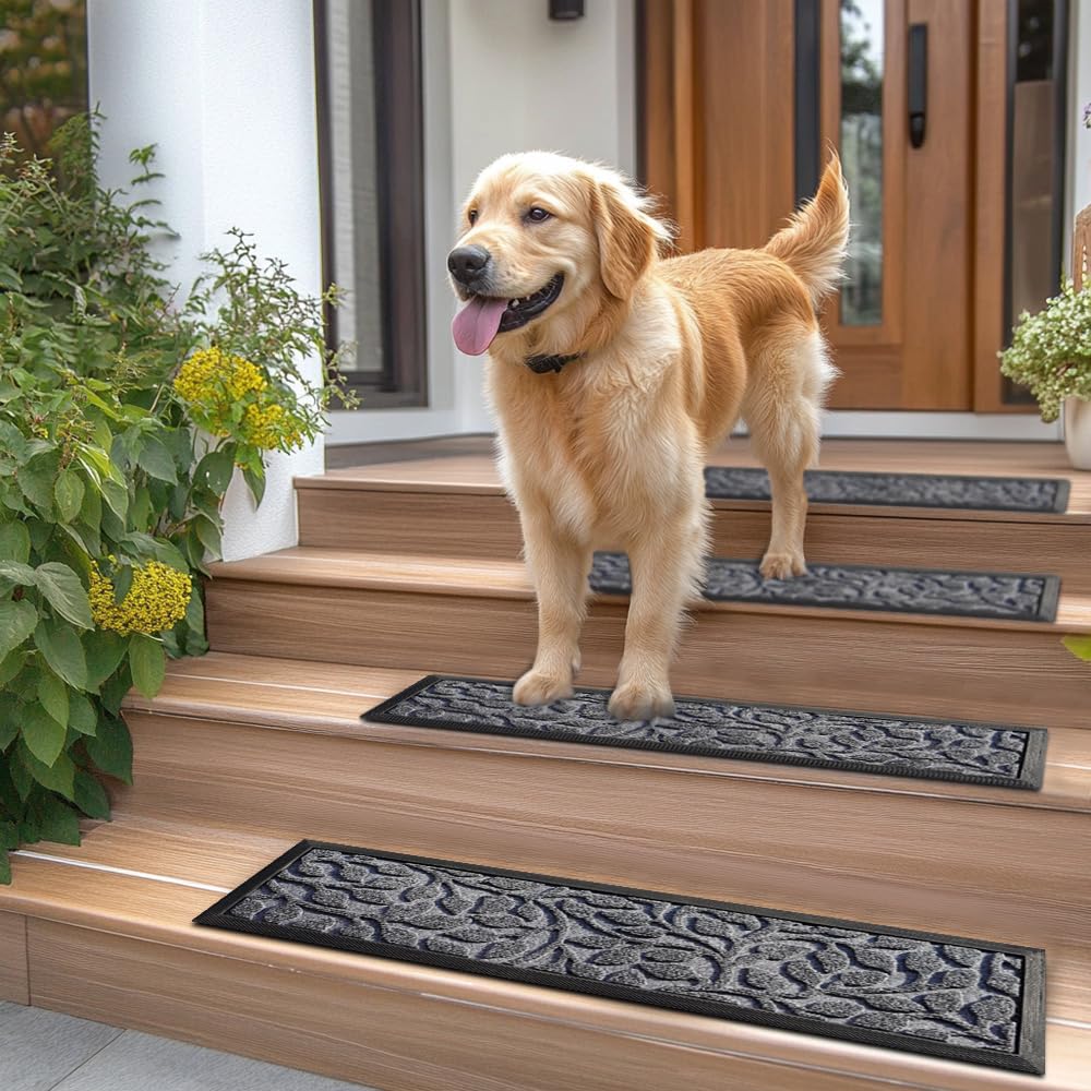 Aucuda easy-clean treads stay neat on any surface