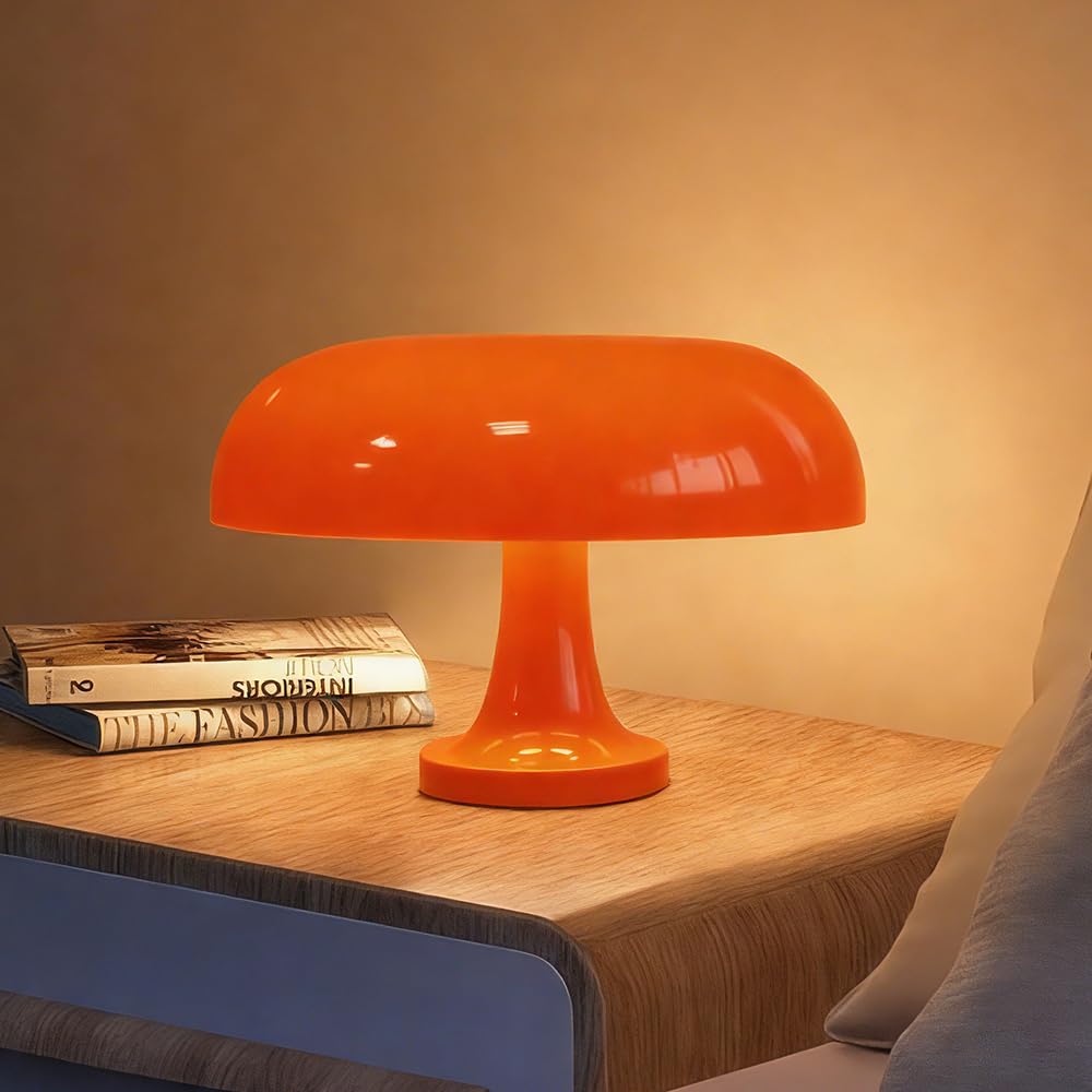 Audala Retro Orange Mushroom Lamp three colors mode provides flexible ambience.