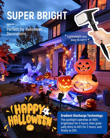 AUDERWIN six-pack outdoor lights provide versatile, maintenance-free illumination.