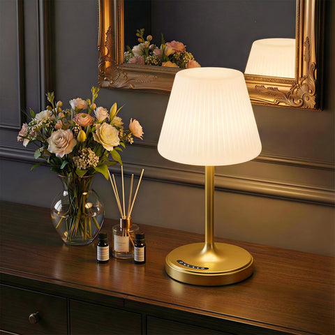 AUDLES cordless table lamp provides portable lighting for any room.