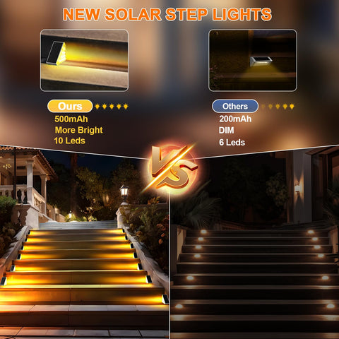 AUDLES front-porch-steps ambient-light enhances evening safety.