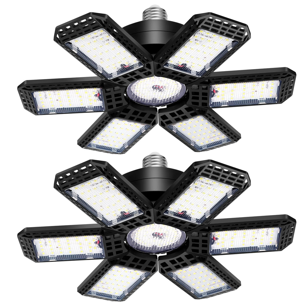 AUDLES garage light with 6+1 panels for even lighting in workshops.