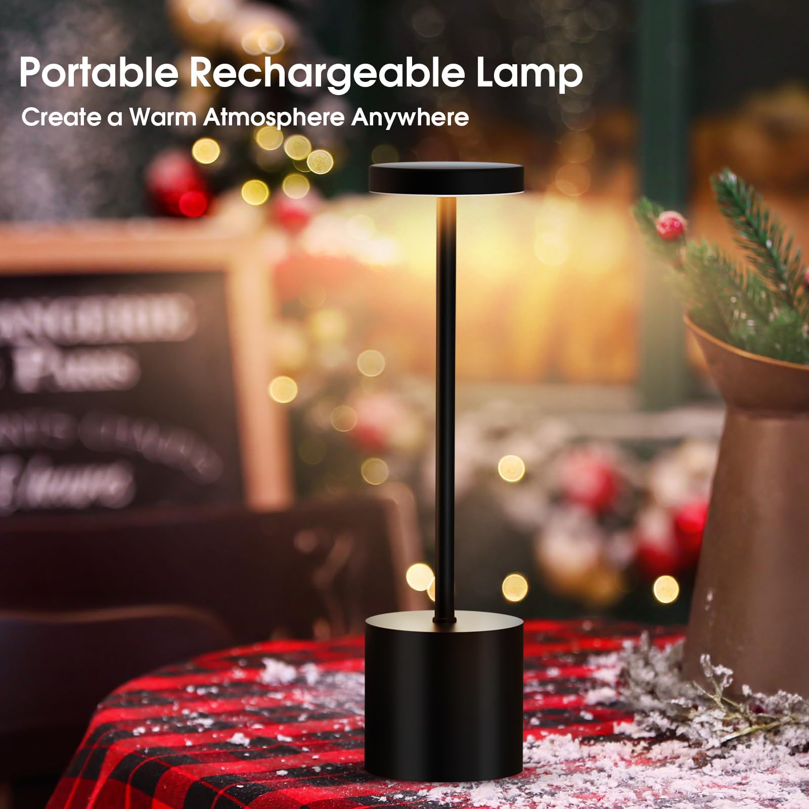 AUDLES modern metal finish decor lamp adds sleek style to desks and nightstands.