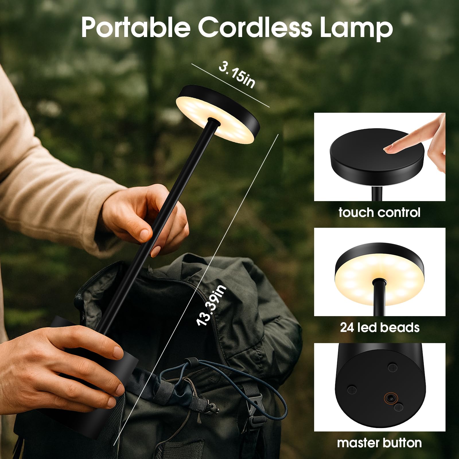 AUDLES touch-control dimmable light for mood-adjustable spaces.