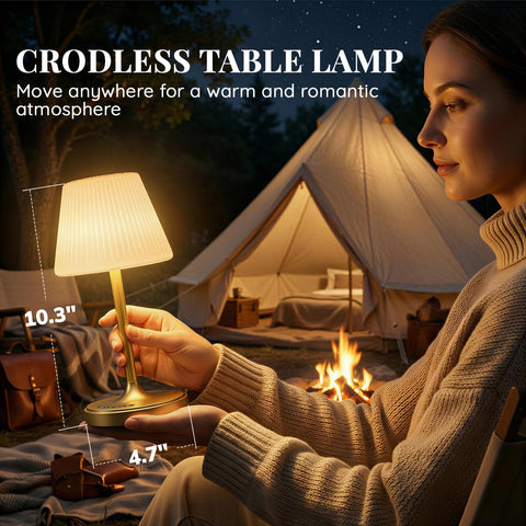 AUDLES touch control with memory returns to your preferred brightness instantly.
