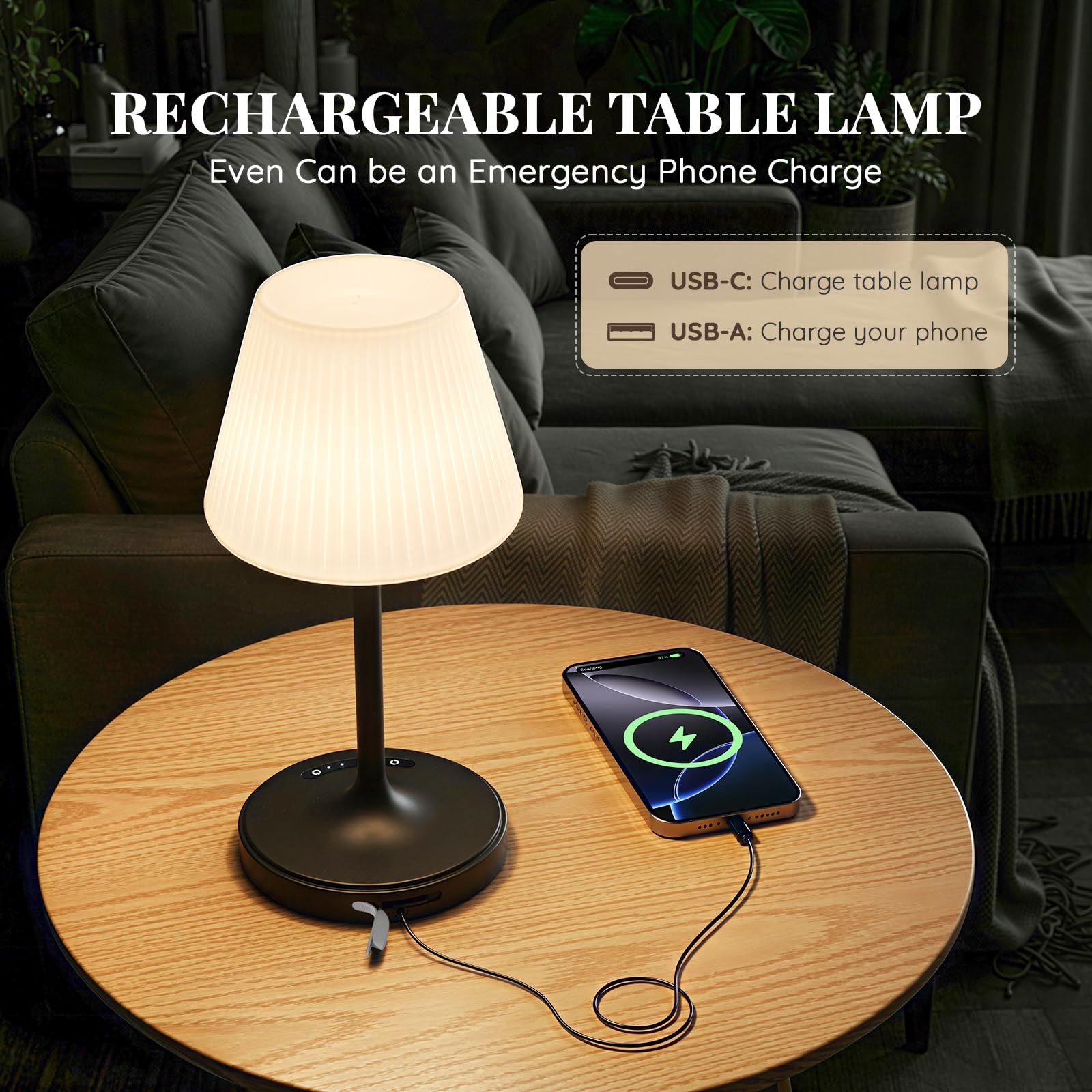 AUDLES touch-control memory keeps your last brightness setting ready.