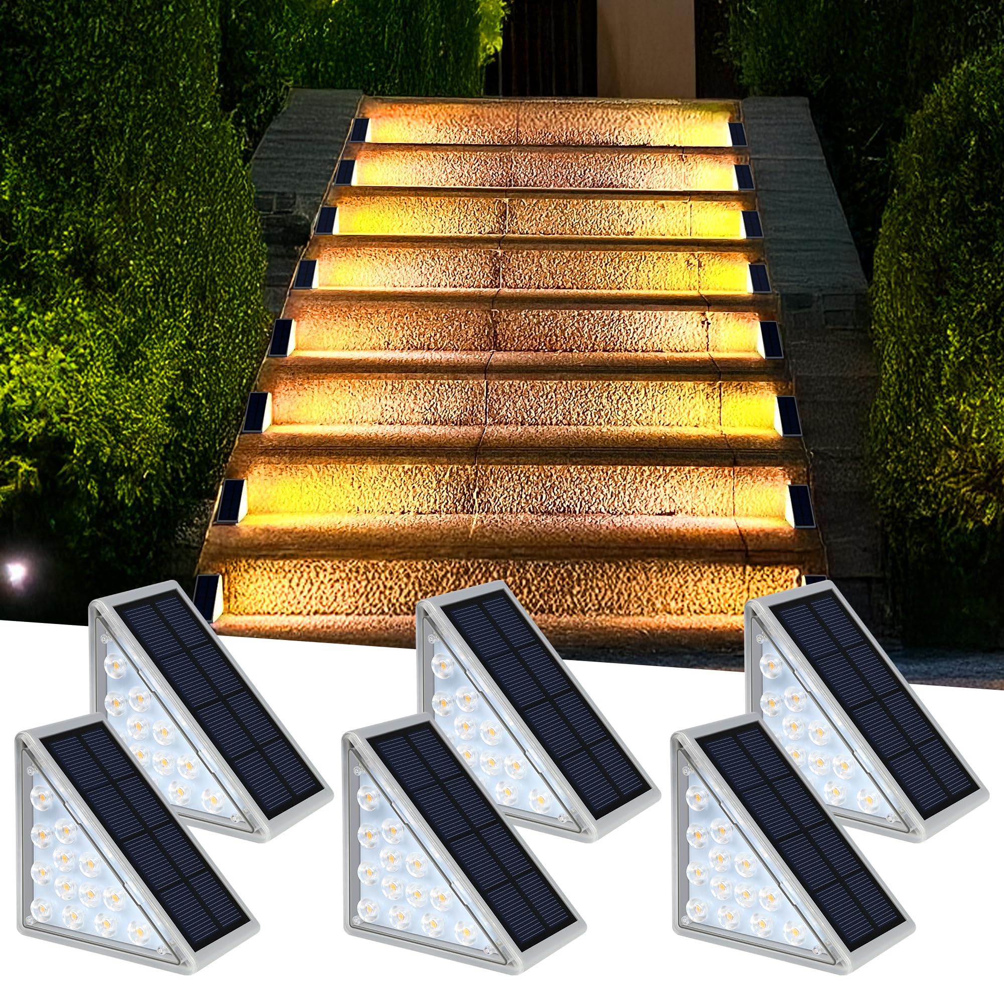 AUDLES yard lighting enhances pathways and front entry with charm.