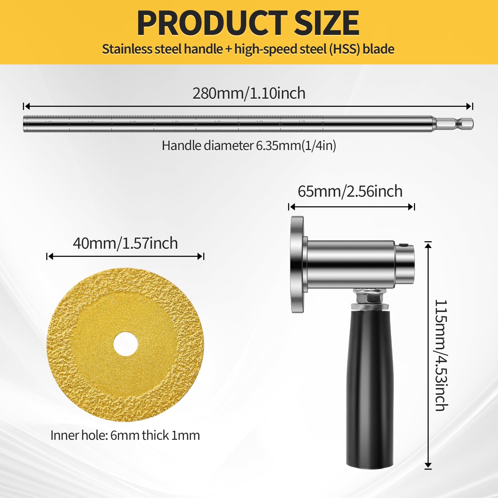 Aufee five-blade set enables quick replacements on PVC and ABS pipes.