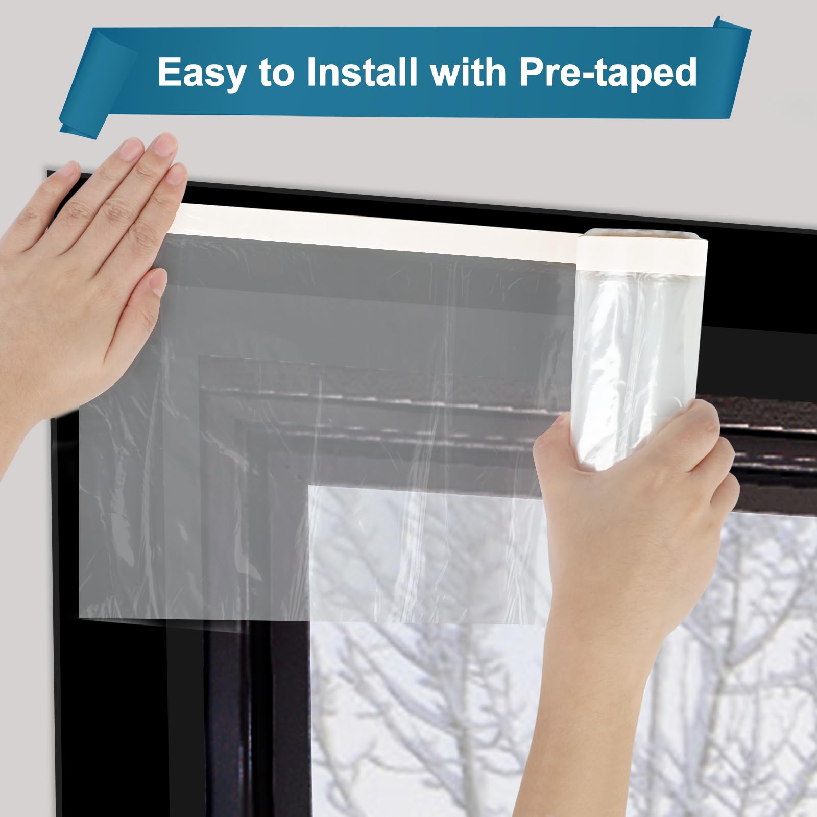 Augblinds double-sided tape pack for strong adhesion on various window frames