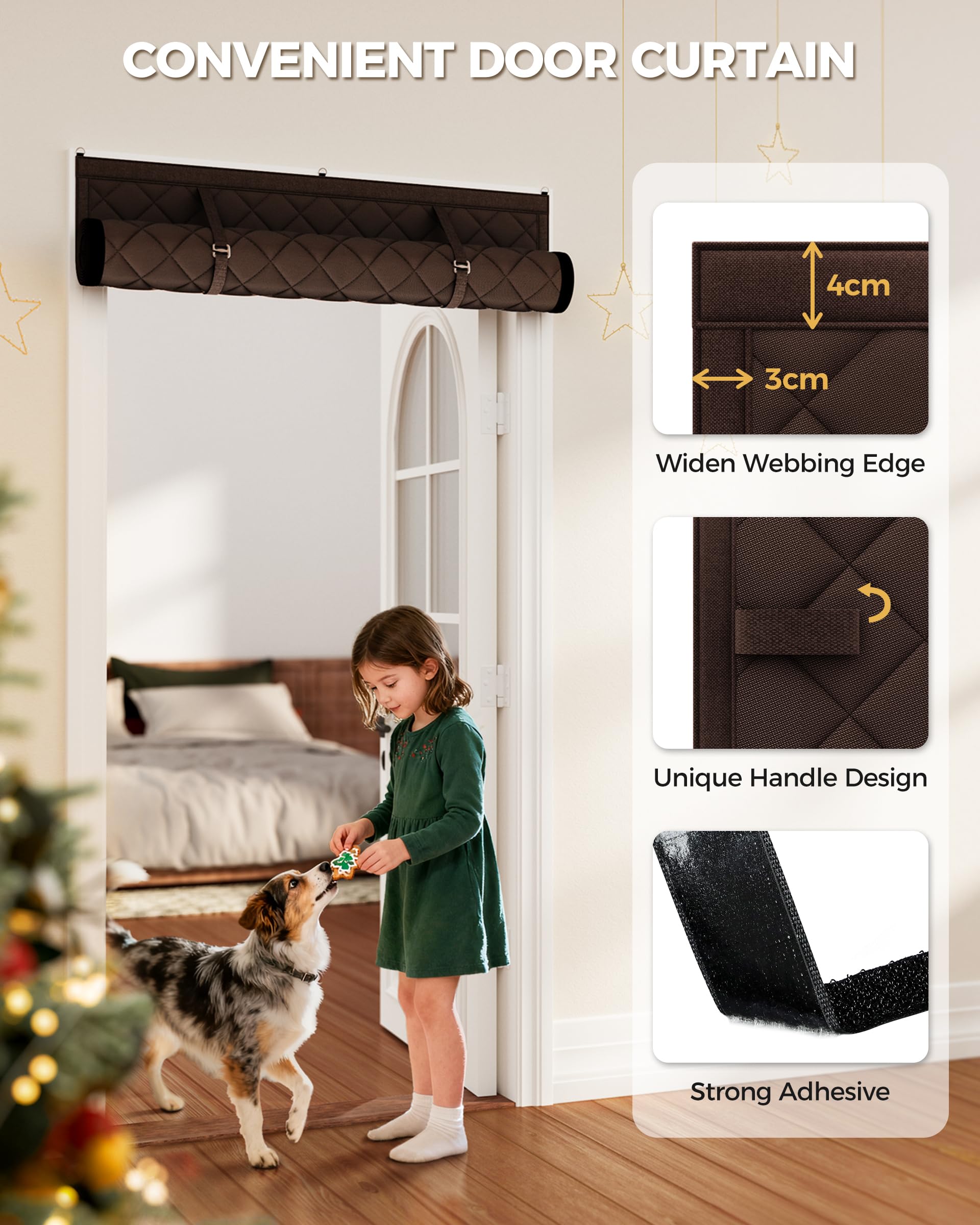 Augblinds 32x80 door fit with 35x82 curtain for precise sizing.