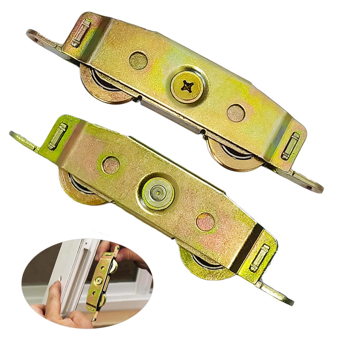 Augenweide sliding door rollers 2-pack for smooth operation