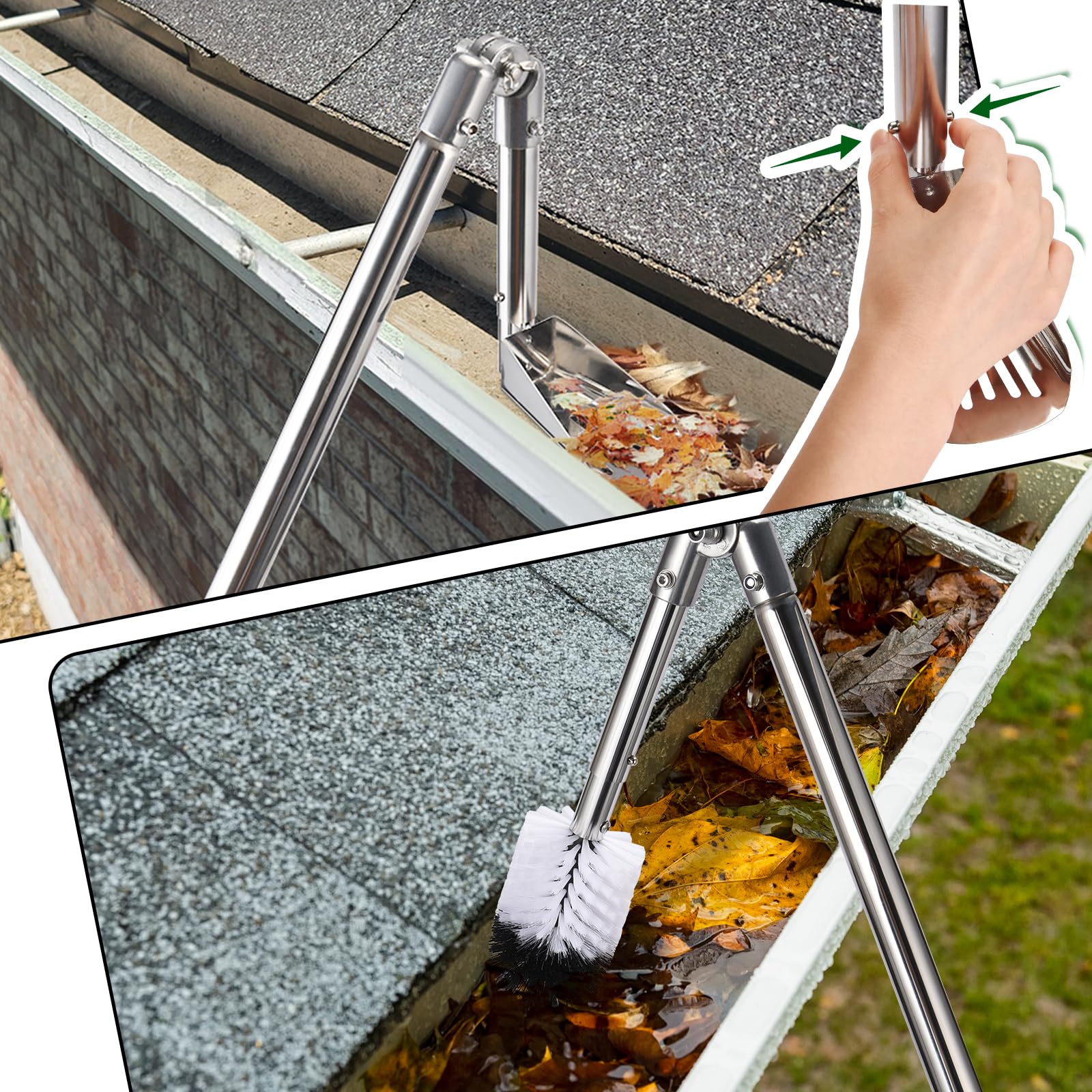AugFir 6.4ft pole extends reach without climbing ladders
