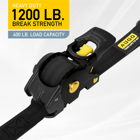 AUGO automatic locking system in action ensures fast, taut setups.