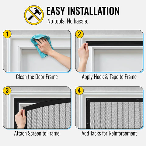 AUGO installation using hook-and-loop tape for quick setup