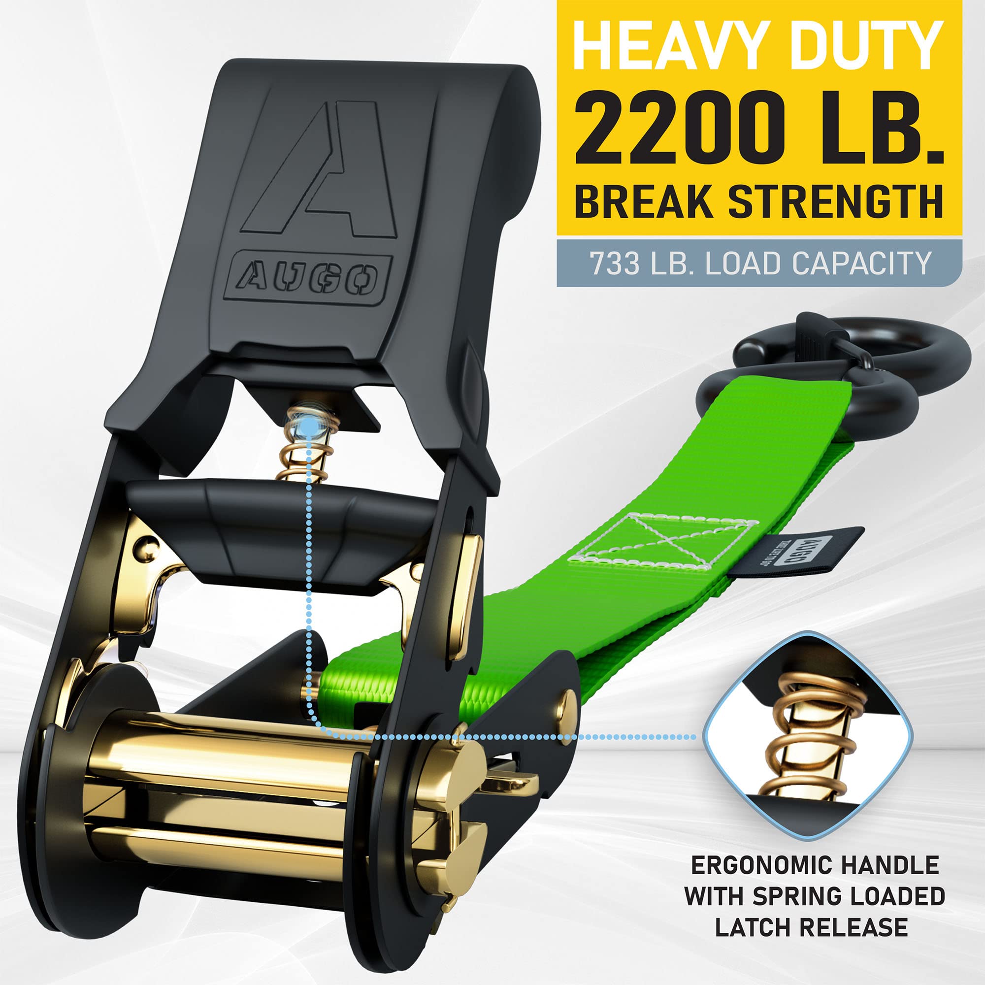 AUGO safety-lock S-hooks protecting surfaces during securing